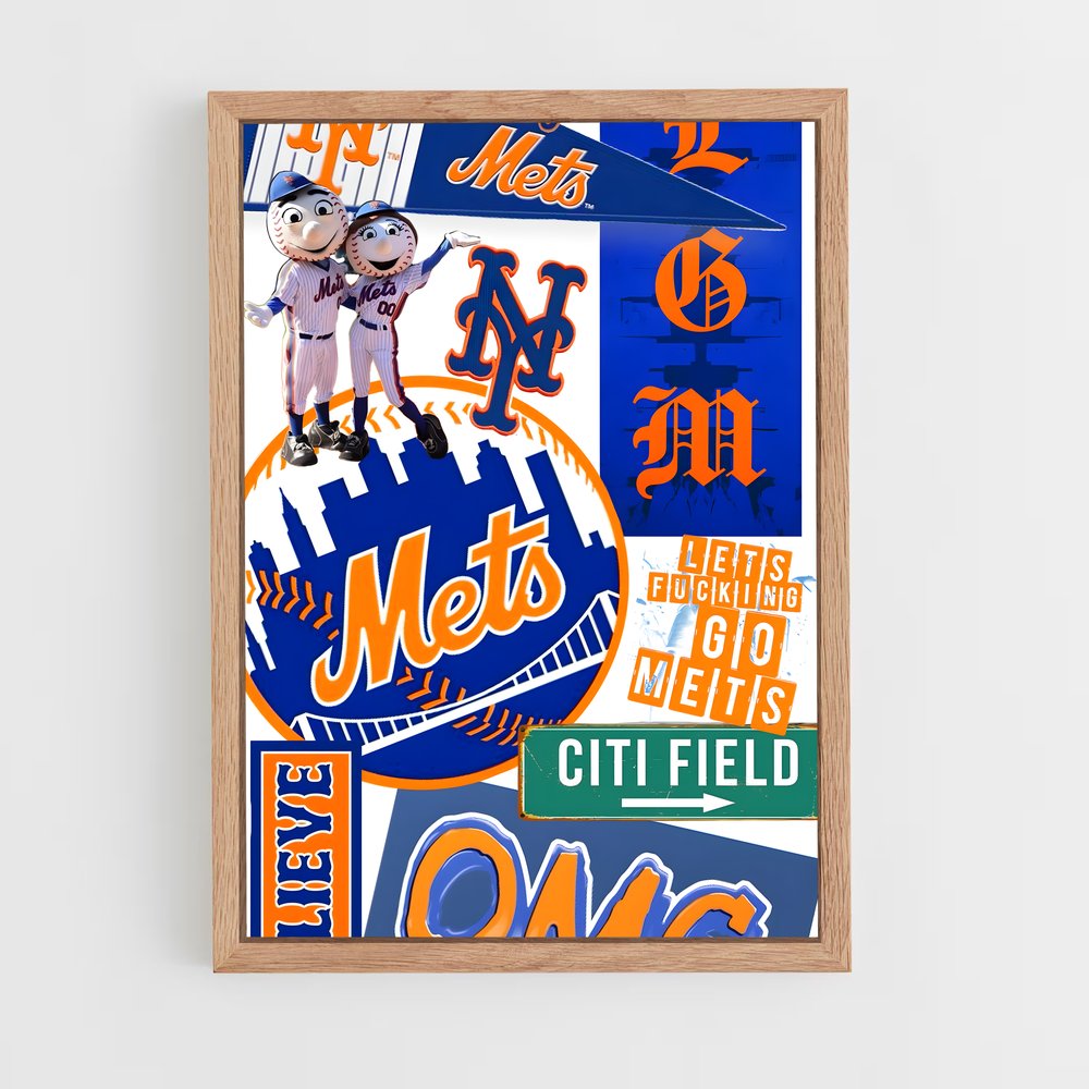 Poster Mets Mania – affiche Baseball (vue 4)